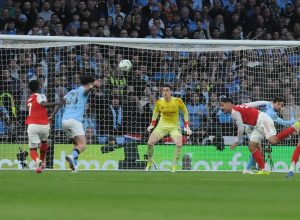 Manchester City and Arsenal in a decisive clash for the Premier League title.