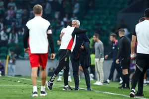 “Mourinho creates mystery with enigmatic gesture after the derby.”