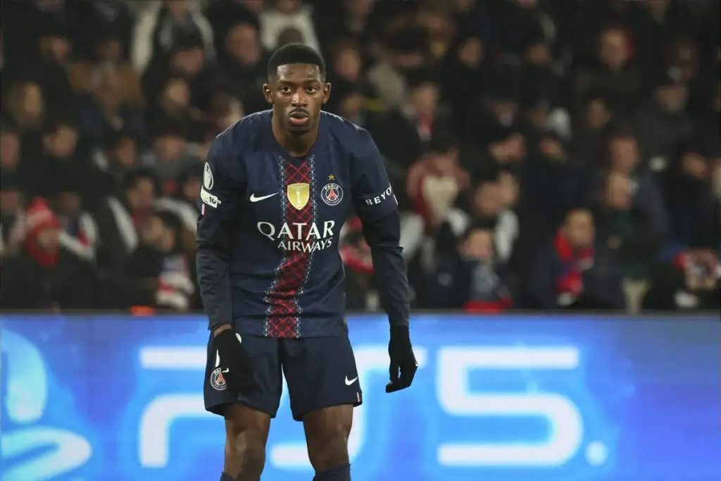 PSG defeats Toulouse and leads Ligue 1 with a goal from Dembélé.