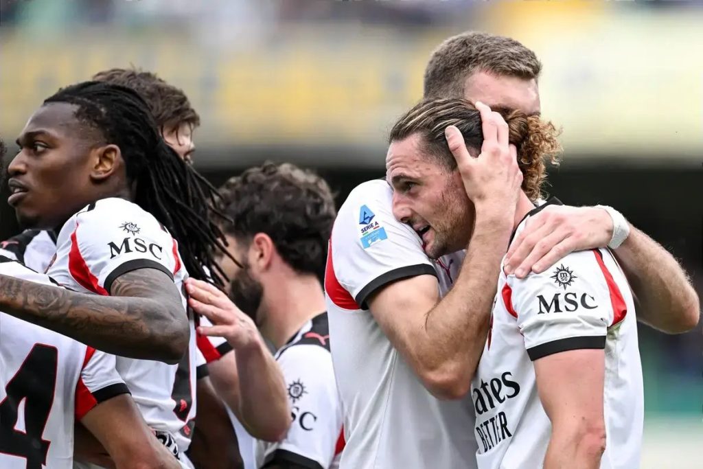 Rabiot garante vitória suada do Milan em Verona