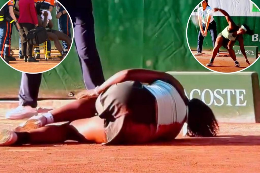 Hailey Baptiste devastated after injury that ends her season.