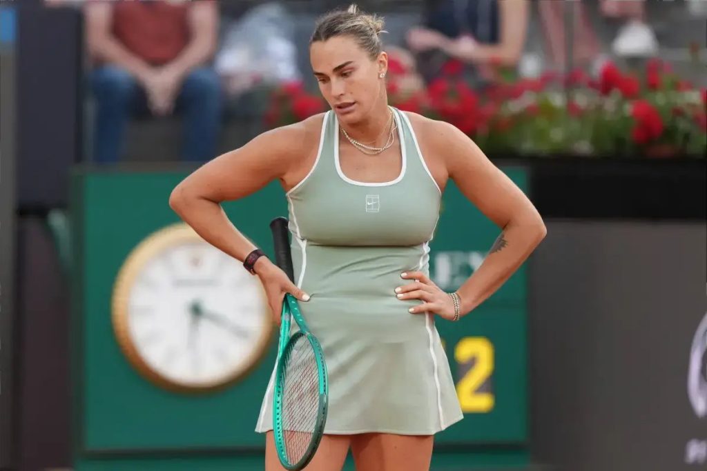 “Aryna Sabalenka in fury after surprising defeat in the Italian tournament.”