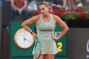Aryna Sabalenka em fúria após derrota surpreendente no torneio italiano