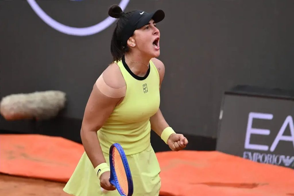 “Bianca Andreescu makes a strong comeback with a victory in Rome.”