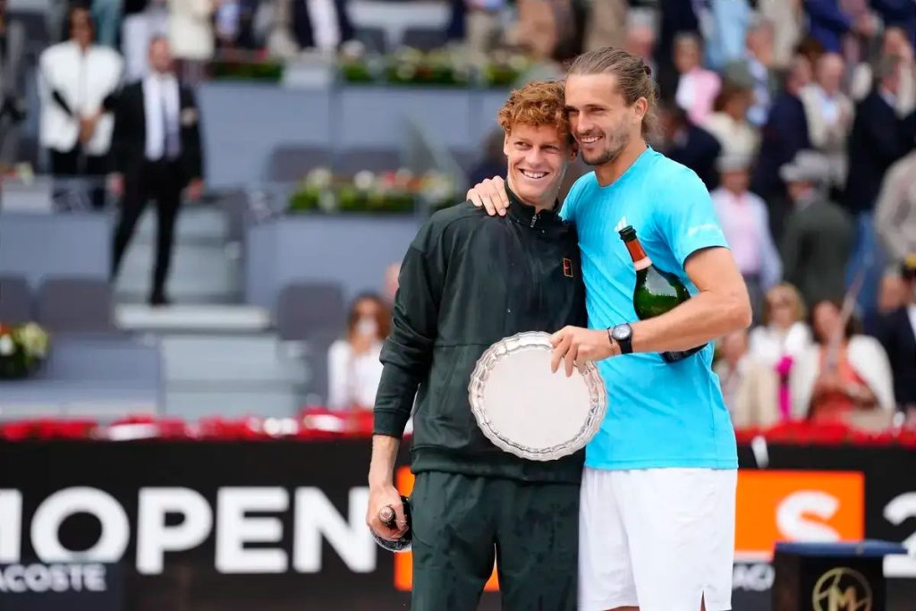 Jannik Sinner humiliates Zverev and wins the Madrid Open.