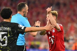 “João Pinheiro, the shame of Portuguese refereeing, with the Champions League semifinal compromised by surreal decisions.”