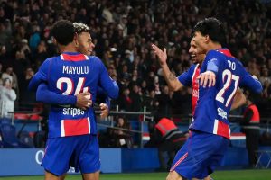 “PSG is one step away from securing the title after victory over Brest.”