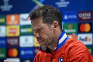 Simeone causes laughter with his explanation for changing hotels in London.