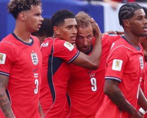 “Bellingham assists Kane and England dominates against Panama.”