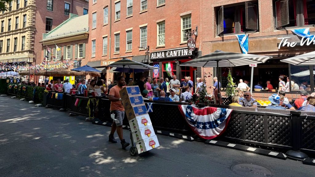 “Scots run out of beer in Boston during the World Cup after 28 years of absence.”