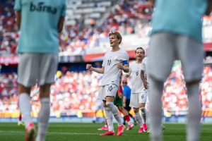 “Odegaard’s goal secures a draw for Norway against Morocco.”