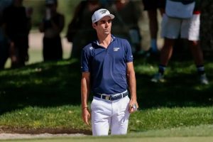 “Joaquin Niemann penalized for misconduct recovers with a round of 65 at the U.S. Open.”