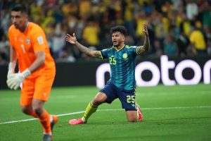 Luis Suárez gets emotional after debuting for Colombia in the 2026 World Cup.