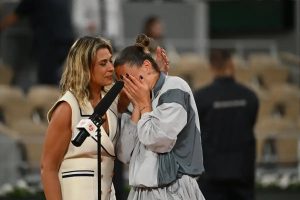 Marta Kostyuk makes history by being the first Ukrainian in the semifinals.