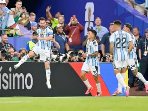 “Messi celebrates, Congo dances, and statistics mark 24 games of the World Cup.”