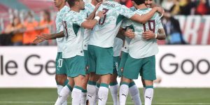 “Portugal debuts white jersey against Croatia in the Round of 32 of the World Cup.”