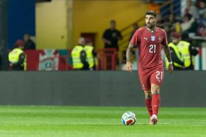 Rúben Neves joins the starting eleven of Portugal against Colombia in the 2026 World Cup.