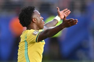 Vinícius Júnior scores in the draw against Morocco and is named man of the match.