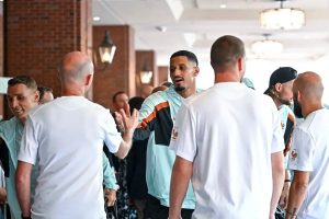 William Saliba recovers and joins France’s training before the World Cup.