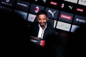 “Proud Amorim after his time at Man United before taking over Milan.”