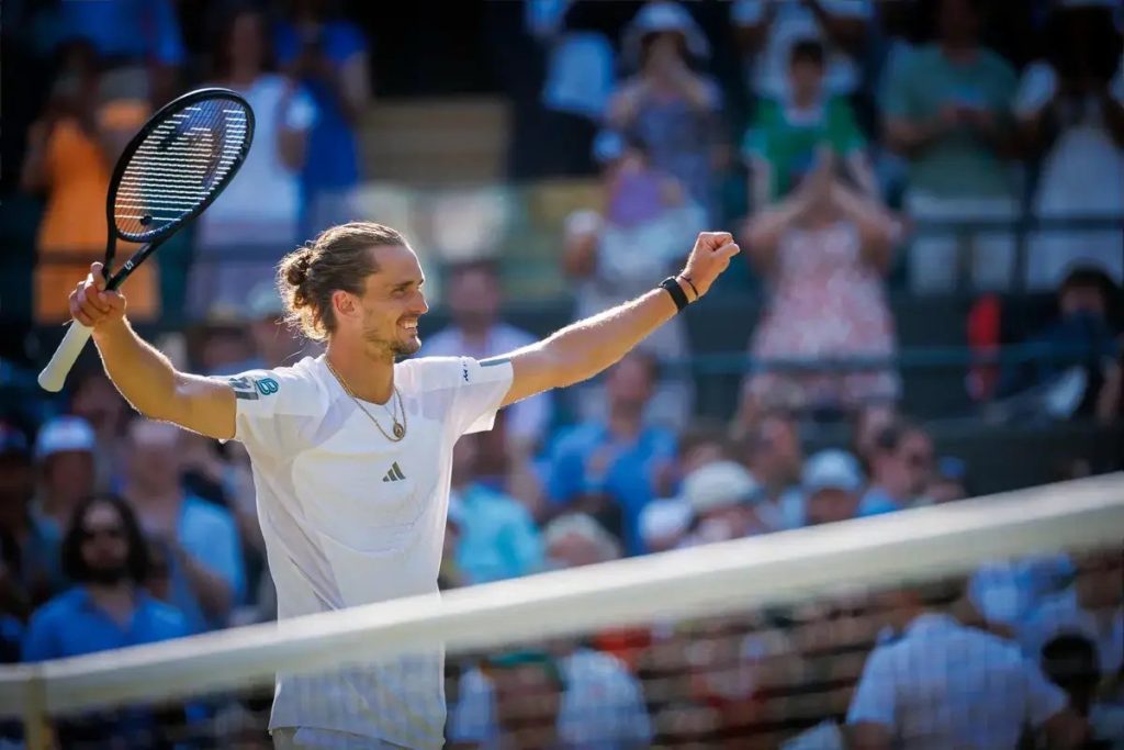 Alexander Zverev apura-se para final de Wimbledon após eliminar Arthur Fery