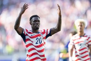 “Balogun misses next US game in the World Cup after direct red card.”