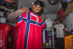 “Norway jerseys sell out in Europe before the match against England.”
