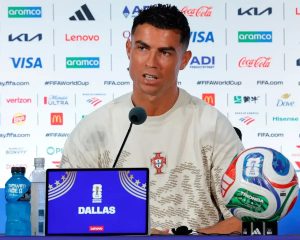Cristiano Ronaldo shines at the conference before Portugal-Spain in the World Cup.