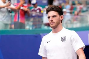 Declan Rice esteve quase três dias de cama antes do jogo contra a Noruega