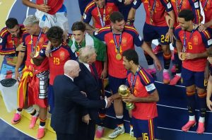 Spain leads the FIFA ranking with Portugal dropping to seventh place.