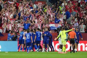Disallowed goal for Croatia causes controversy after defeat against Portugal.