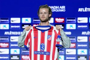 Hjulmand apresentado no Atlético Madrid cumpre sonho com os colchoneros