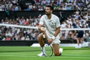 “Djokovic matches Federer’s record of wins at Wimbledon.”