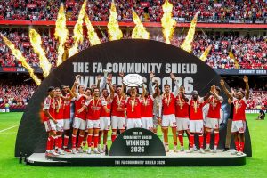 Arsenal vence man city e conquista Community Shield 2026