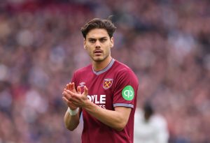 Arsenal consider re-signing West Ham star Dinos Mavropanos after relegation