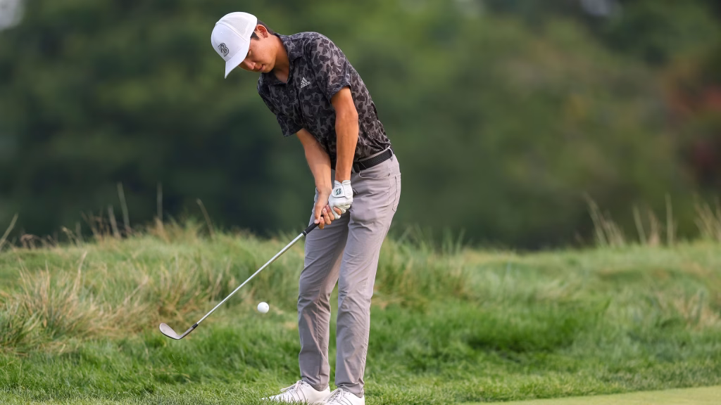 Jay Leng Jr. dominates quarterfinals as U.S. Amateur narrows to final eight at Merion