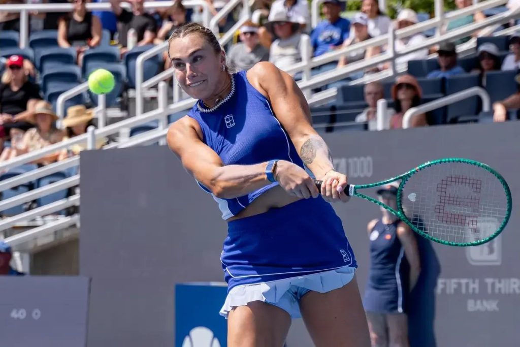 Aryna Sabalenka bounces ball back at ball kid during shock Cincinnati Open loss