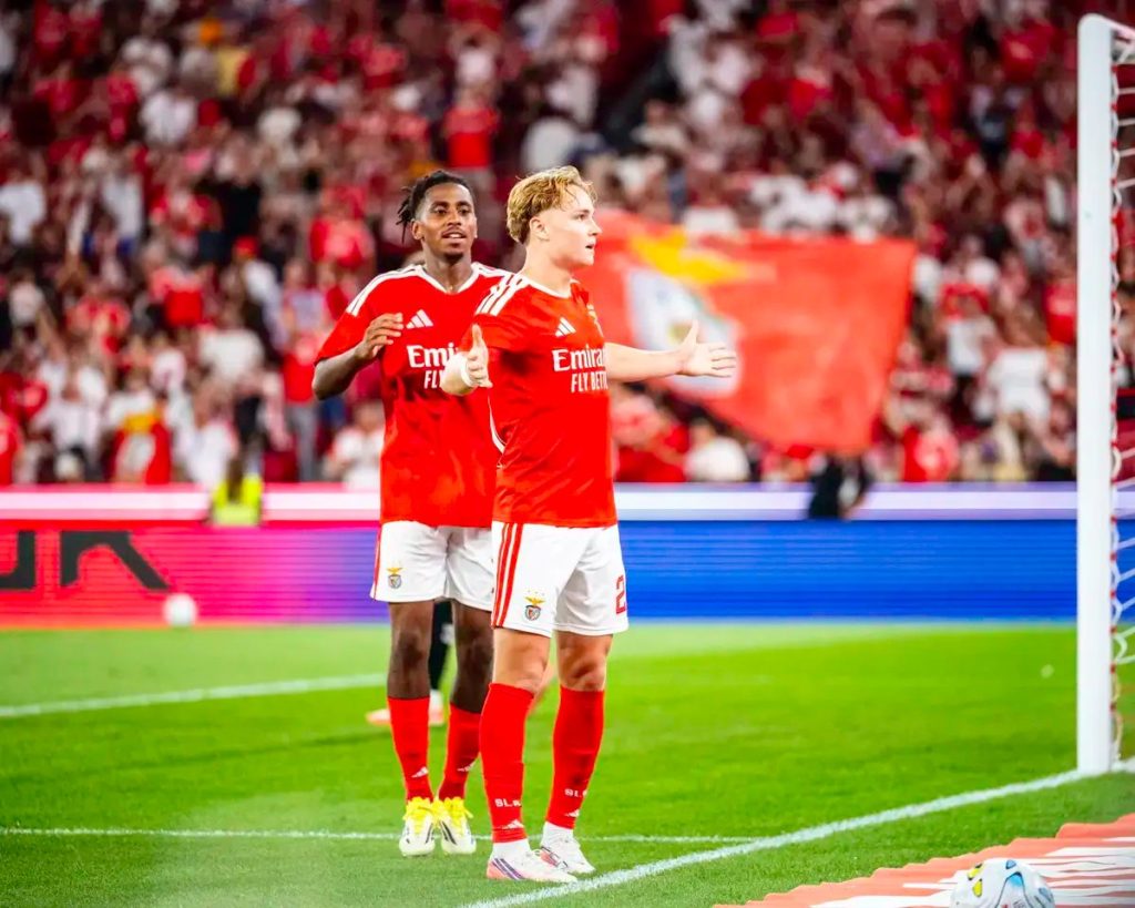 Benfica thrashes Hearts 6-1 to surge ahead in Europa League qualifier
