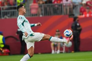 Cristiano Ronaldo breaks record as oldest scorer in World Cup knockout stage