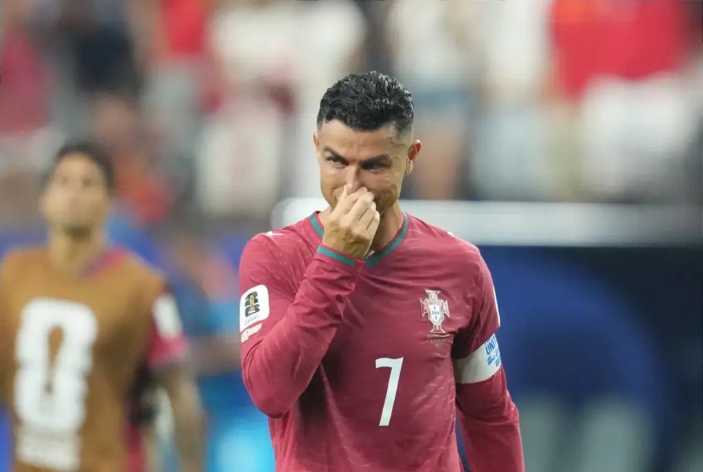 Cristiano Ronaldo moved to tears as Portugal exits World Cup after loss to Spain