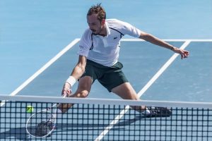 Daniil Medvedev loses to Brandon Nakashima after breaking advertising boards and missing three match points at Cincinnati Open