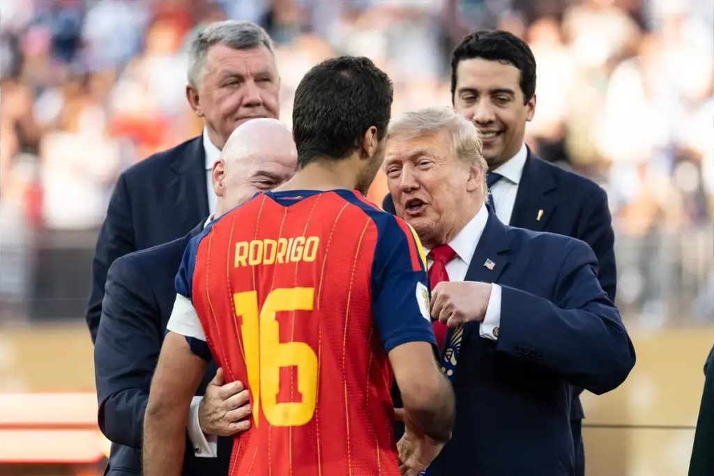 Donald Trump’s bizarre moment overshadows Spain’s geopolitics World Cup win