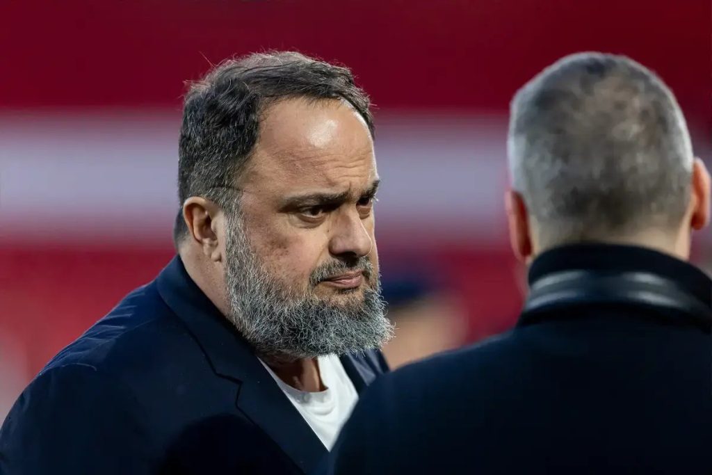 Evangelos Marinakis sues Crystal Palace over gun banner targeting Morgan Gibbs-White