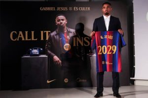 Gabriel Jesus completes £8.6m move from Arsenal to Barcelona on three-year deal