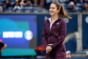 Belinda Bencic escapes default after hitting spectator at US Open