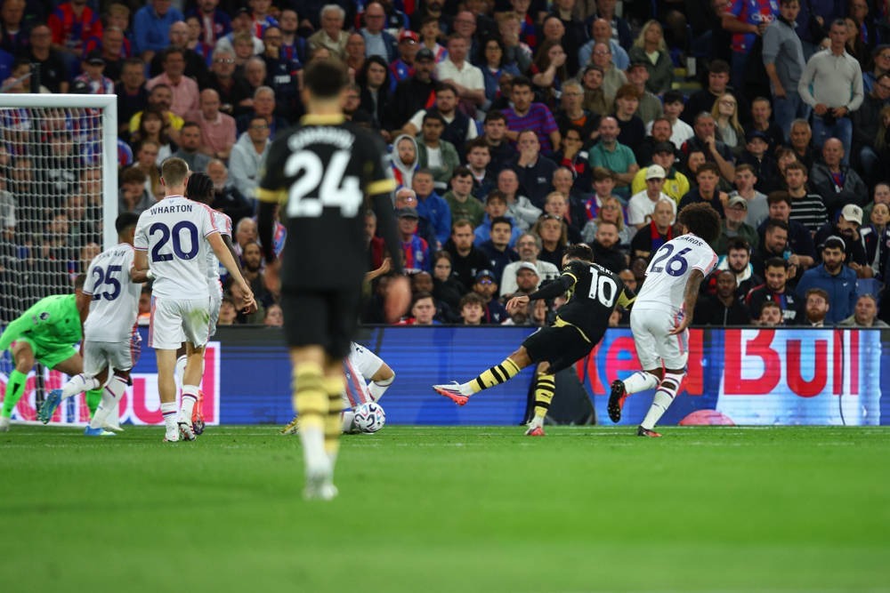 Rayan Cherki credits instinct for sublime goal as Man city crush Crystal Palace