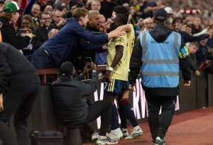 Arsenal suffer double injury blow as Declan Rice and Cristhian Mosquera limp off at Aston Villa