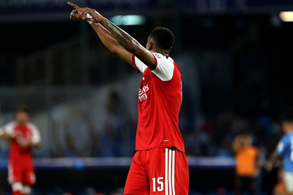 Ezri Konsa completes 106 passes with 98% accuracy in Arsenal’s Champions League win over Napoli