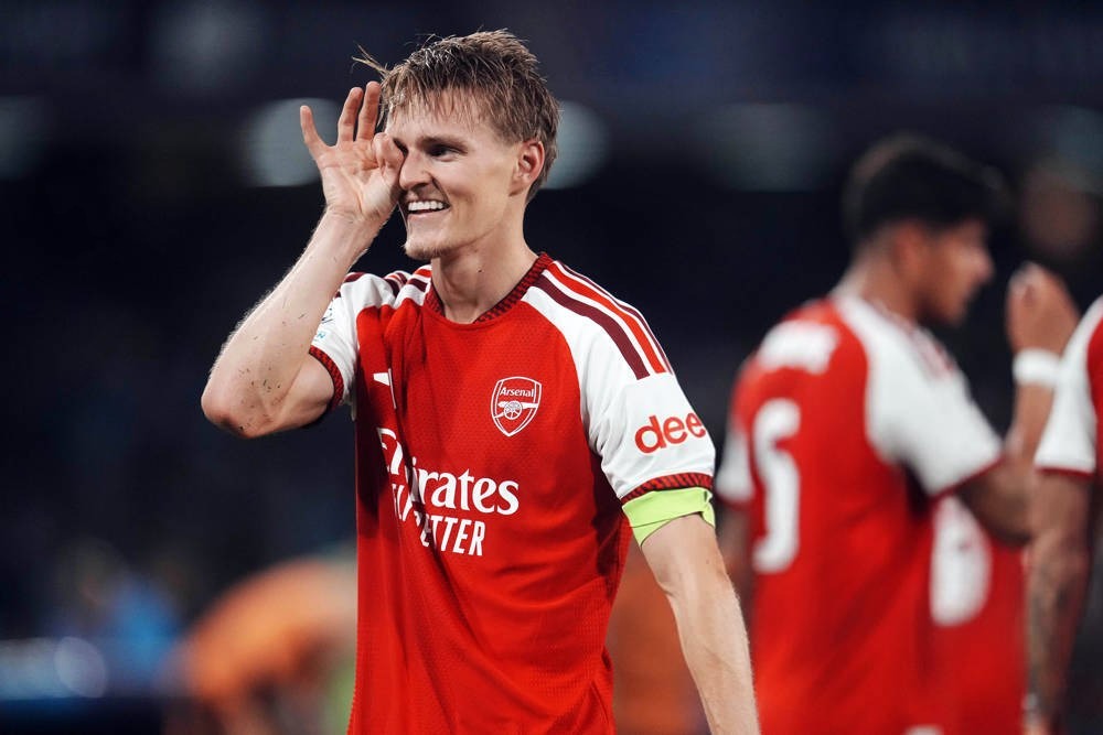 Martin Odegaard leads Arsenal to perfect Champions League start with Napoli winner
