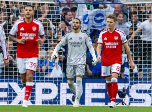 Arsenal suffers heavy 3-0 defeat to Brighton, raising early title defence concerns